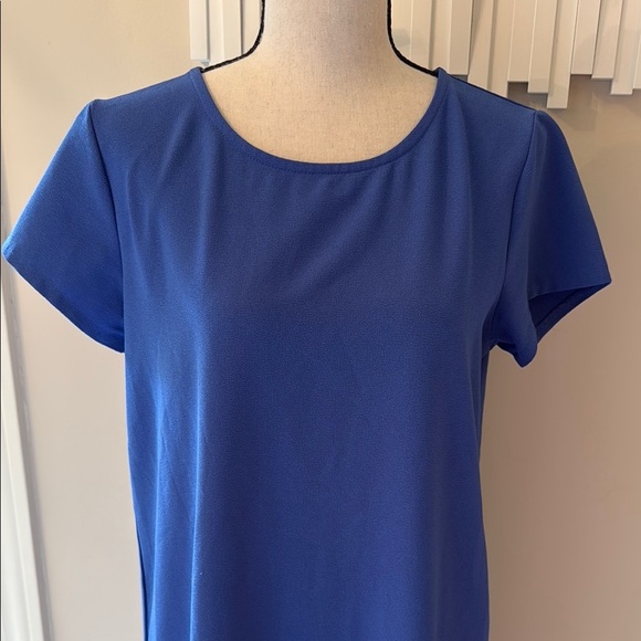 Chelsea28 Short Sleeve Blue Sheath Dress Size M - Picture 3 of 8